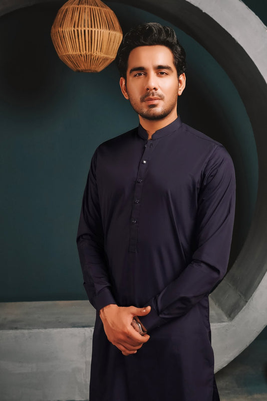 Navy Blue Shalwar Kameez